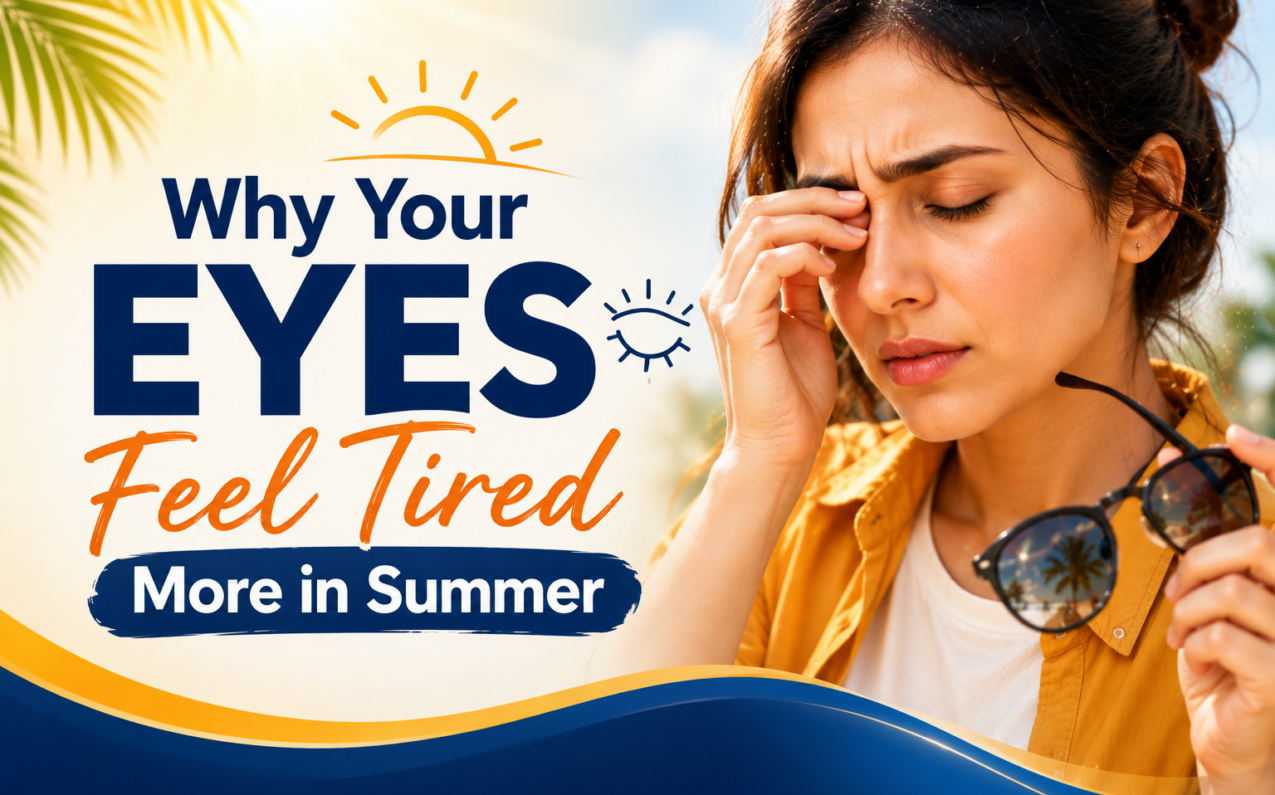 why eyes feel tired in summer